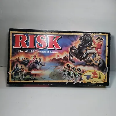 Risk World Conquest Game Parker Brothers 1993 100% Complete DAMAGED BOX • $12.99