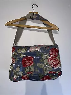 Cath Kidston Large Shoulder Nappy Floral Bag With Changing Mat Patent Leather • £2.99