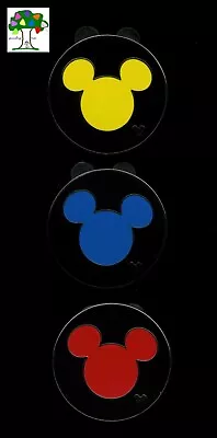 Disney Pin WDW 2006 Hidden Mickey Icon Series - Red Yellow & Blue (3 Pins)! • $14.99