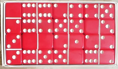 Puremco   RED Extra THICK  - Professional Marblelike DOMINOES No. 816 In Box • $15.99