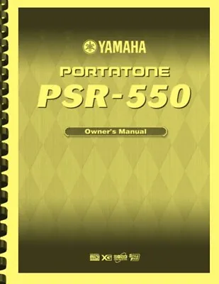 Yamaha PSR-550 PSR 550 Keyboard OWNER'S MANUAL • $34.18