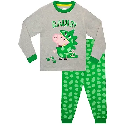 £13.99 • Buy George Pig Dinosaur Pyjama Set Kids Boys 18 24 Months 2 3 4 5 6 7 8 Years PJ Set
