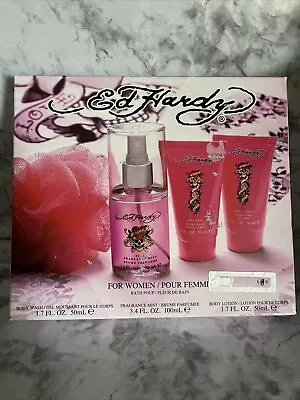 New Ed Hardy Love Kills Slowly-Gift Set Fragrance Mist Body Lotion Body Wash • $20