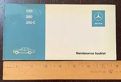 1972-73 Mercedes-Benz Owner's Maintenance Booklet Manual Car Models 220 280 280C • $8.99
