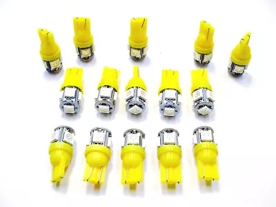 15 BRIGHT Amber 5 LEDs 12V Side Marker License Plate Clock Dash Light Bulbs Ford • $14.29