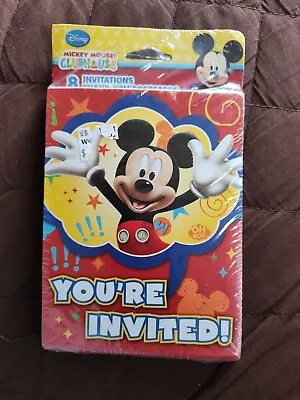 DesignWare Disney Mickey Mouse Clubhouse Invitations W/ Envelopes  8 Ct • $8.99
