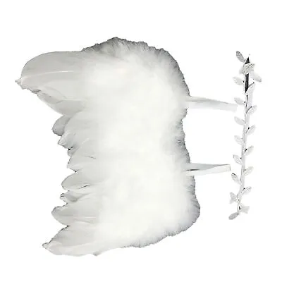 Newborn Angel Feather Wing Handmade Baby Angel Wing Baby Photo Props Soft • £3.81