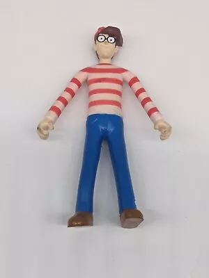 Vintage Where’s Waldo Figure 1991 Applause Toy Martin Hanford 5.5” Bendable • $5