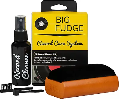 Vinyl Record Cleaning Kit Complete 4-In-1 Includes Ultra-Soft Velvet Brush • $29.66