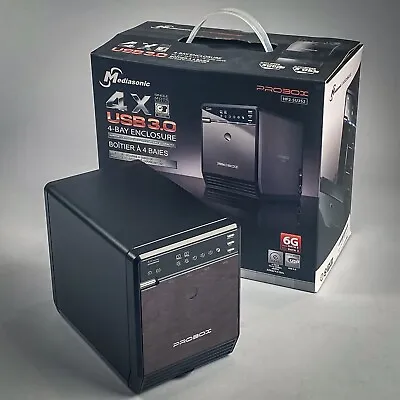 Mediasonic PROBOX 4-Bay Drive Enclosure / USB3 / ESATA / 4x 3TB = 12TB RAID   • $154.95