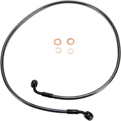 Magnum Black 46  E-Z Align Single Disc Front Brake Line W/Rotating Banjo 46146SW • $86.40