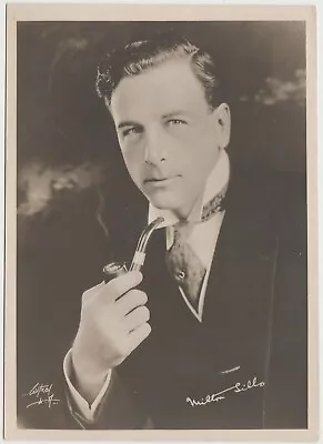 Milton Sills With Pipe Vintage 1920s Era 5x7 Fan Photo - Film Star • $6.39