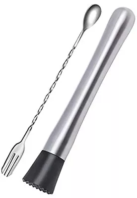 10 Inch Stainless Steel Muddler For Cocktail And Mixing Bar Spoon 2 Pices Home B • $7.68