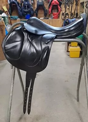 Beautiful Black 18  Devoucoux Chiberta Monoflap Saddle W/ Medium Tree & 2A Flaps • $1999