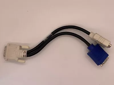 DELL WU329 0WU329 DVI-I Male To DVI-D And VGA Female Adapter Cable • $5.99