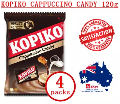 NEW 4 Pk KOPIKO Oiginal Cappuccino Candy Rich Cappuccino Flavor 4x120g Free Ship • $18.50