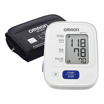 Omron HEM7121 Standard Blood Pressure Monitor - White • $123.06