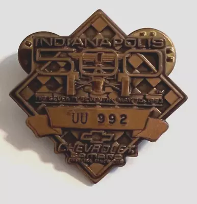 1993 Indianapolis Motor Speedway Indy 500 Race Bronze Pit Badge #uu992 • $20