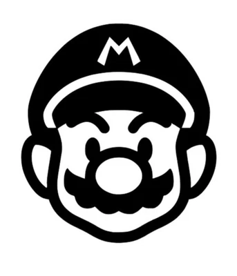 £3.50 • Buy Mario Car Vinyl Sticker Disney Wall Home Kids Mickey Lilo Window Marvel 4x4inch