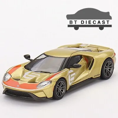 Mini Gt Ford Gt Holman Moody Heritage Edition #5 1/64 Diecast Car Gold Mgt00536 • $12.99