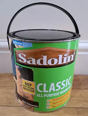 Sadolin Classic All Purpose Woodstain - Dark Palisander  2.5L - Oxidation To Rim • £34.99