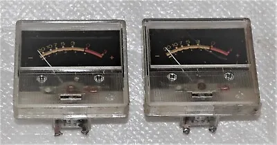 Unbranded Vu Meters Pair 1 3/4 Inch Square From Audio Gear Surplus  • $19.99