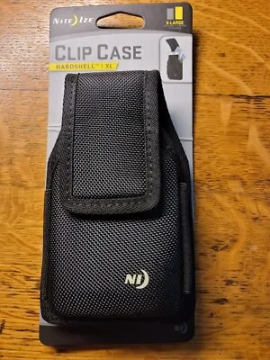 NiteIze Clip Case Hardshell Universal Rugged Holster - XL - Vertical/Black - NEW • $18.50