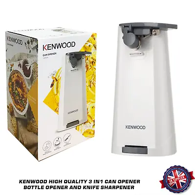 New Kenwood High Quality 3 In1 Can Opener Bottle Opener And Knife Sharpener • £29.80