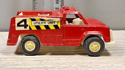 Rare 1970's TootsieToy Metal Fire Utility Truck-3 3/4 Long-Vintage • $12.99