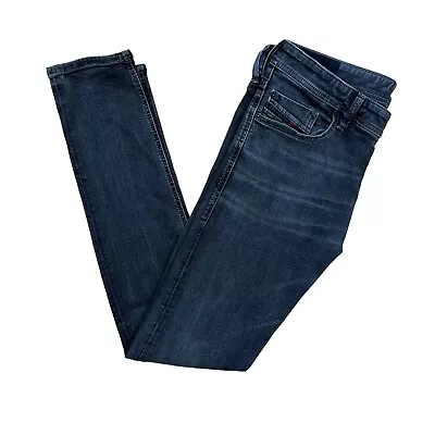 DIESEL Tepphar Slim Carrot Jeans Mens Denim Black Wash W33 L32 • £29.95