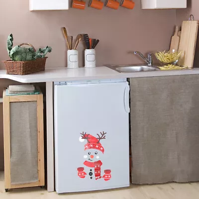  Snowman Refrigerator Stickers Nativity For Kids Christmas Fridge Magnets • £8.19