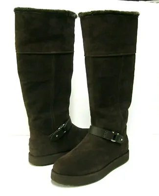 Ugg Classic Berge Women Tall Boots Suede Dark Roast Us 8 /uk 6 /eu 39 • $300