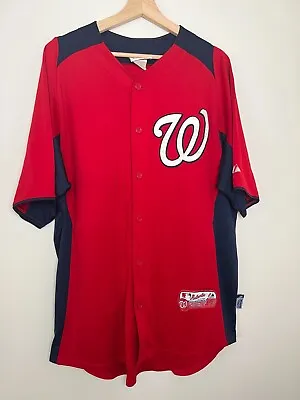 Washington Nationals Mlb Authentic Majestic Cool Base Jersey Size Large • $24.74