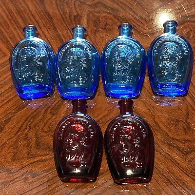 (6) Collectible Vintage Wheaton NJ Thomas Jefferson Miniature Bottle USA • $70