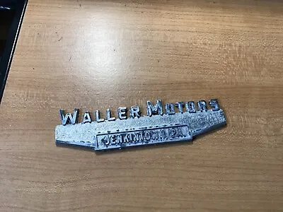 VINTAGE Dealer Emblem Waller Motors  Jenkintown Pennsylvania Lincoln Mercury • $19.99