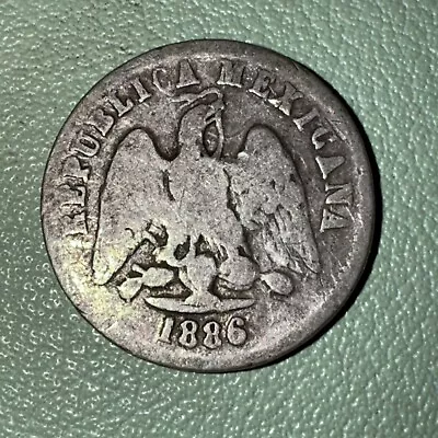1894 Zs Z Mexico 10 Centavos - Silver Second Republic • $9.99