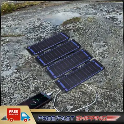 5V 40W Foldable Solar Panel Ultra-thin Waterproof Emergency Power Bank (Blue) • £27.59