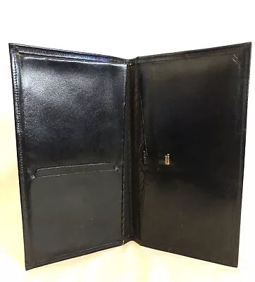 VTG Prince Gardner Men's Black Polished Cowhide Leather Passport Wallet • $9.99