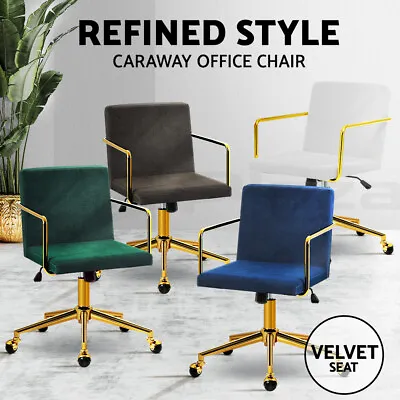 $145.39 • Buy Velvet Office Chair Fabric Computer Chairs Work Study Desk Chair Swivel Armchair