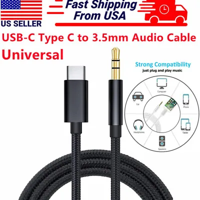 $3.99 • Buy USB-C Audio Cable USB Type-C To 3.5mm Audio Cable AUX Car Audio Cord Adapter