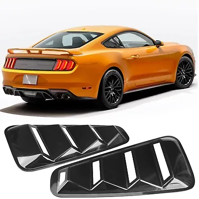 Quarter Panel Side Window Louver For 2005-2009 Ford Mustang Sedan Gloss Black • $35.99