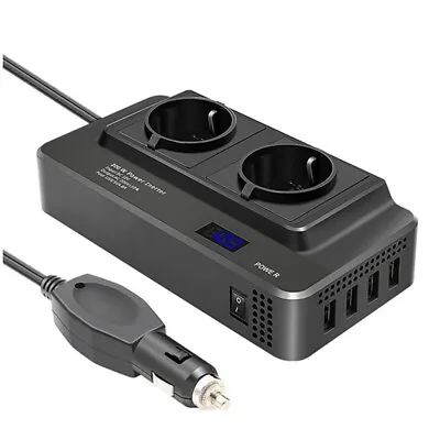 12v To 220V DC To AC 200W Car Power Converter Adapter Inverter USB Charger Kits • $14.98