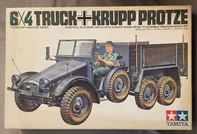 VTG 1978 Kit |Tamiya 1/35 6x4 German Truck Krupp Protze #MM-204A Model Kit  • $20.89