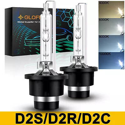 GLOFE 6K 8K 10K D2S HID Xenon Bulbs Factory Headlight Replacement 85122 66240 • $13.98