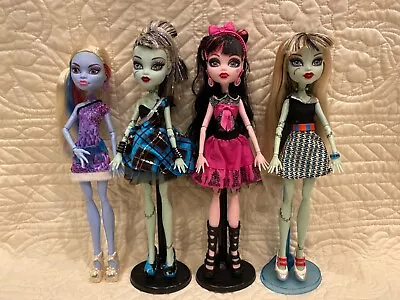 Display_Lot 4_Monster High Doll G1 Sweet 1600_Home Ick_Frankie Stein_Draculaura • $189.95