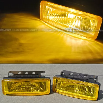 For Miata 5 X 1.75 Square Yellow Driving Fog Light Lamp Kit W/ Switch & Harness • $34.99