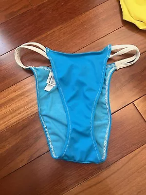 La Perla Swimsuit Bottoms Marvel 42 Blue White Stunning • $10