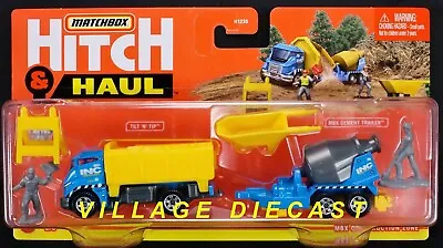 2021 Matchbox Hitch & Haul #2 MBX Construction Zone INC CONSTRUCTION | GREY DRUM • $2.49