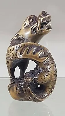 Old Japanese Netsuke Dragon. Signed Tamaishi • £150