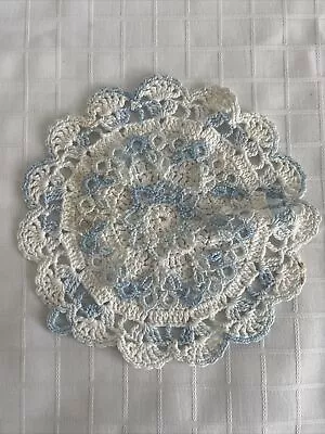 Vintage Hand Crochet Doily Glue & White Approximately 7  Diameter • $3.25